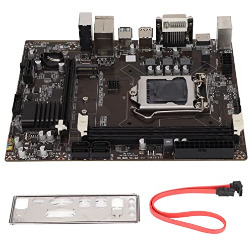 B85 PC Motherboard, Desktop Computer Motherboard M.2 Festplatte 1150 Pin CPU Interface 100M Netzwerkkarte mit NVME/SATA Mode Conversion Jumper von Dilwe