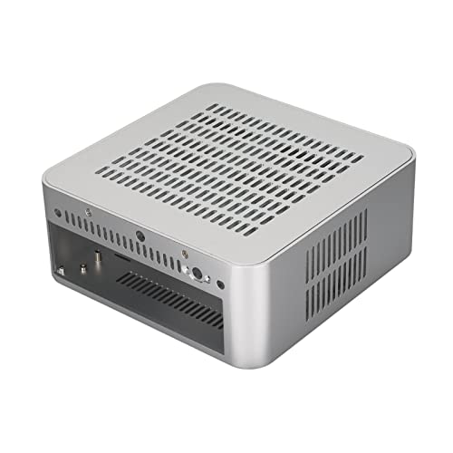 Desktop Computergehäuse, Gute Wärmeableitung Exquisites Kompaktes HTPC Gehäuse mit Einer Fülle von Erweiterungslöchern für Heimvideocomputer von Dilwe