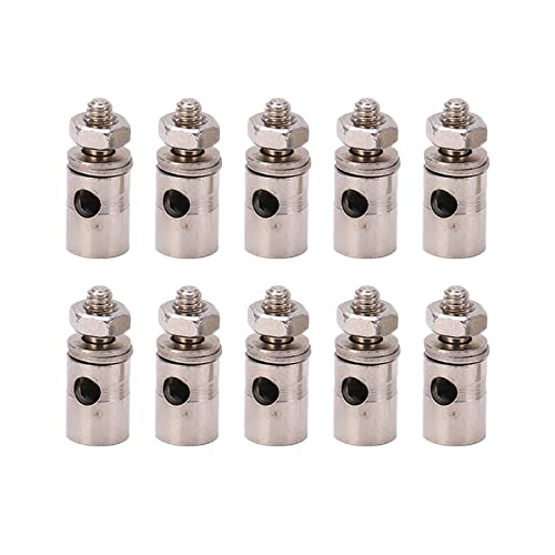 Dilwe 10 Stück 1,8 Mm RC-Schubstangenverbinder, Schubstangenverbinder-Adapter, Gestängeverbinder-Verbindungsstopper für RC-Modellflugzeug-Flugzeug-DIY-Teile Dilwe 10 Stück 1,8 Mm RC-Schubstangenverbinder, Schubstangenverbinder-Adapter, Gestängeverbinder-Verbindungsstopper für RC-Modellflugzeug-Flugzeug-DIY-Teile von Dilwe