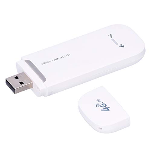 Dilwe 4G LTE 150 Mbit/s Router-Modem-Stick, tragbarer mobiler USB-WLAN-Router, Netzwerkadapter 4G LTE Wireless USB-Hotspot-Adapter Router-Modem-Stick, SIM-Karten-Schnittstelle von Dilwe