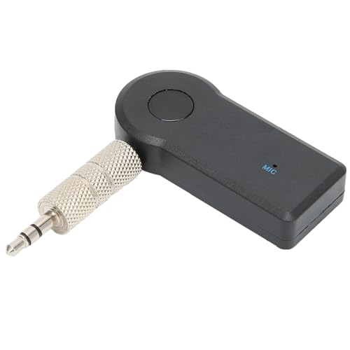 Dilwe Bluetooth Autoadapter, Bluetooth Aux Adapter Tragbarer Bluetooth Musikempfänger, Wireless 3,5 mm Aux Adapter für Car Home Stereo von Dilwe