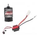 ESC RC Brushed Motor, 360A Brushed Electronic Geschwindigkeitsregler + 550 Brushed Motor 1:10 RC Car Upgrade Ersatzteil(21T) von Dilwe