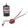 Dilwe ESC RC Brushed Motor, 360A Brushed Electronic Geschwindigkeitsregler + 550 Brushed Motor 1:10 RC Car Upgrade Ersatzteil(21T) von Dilwe