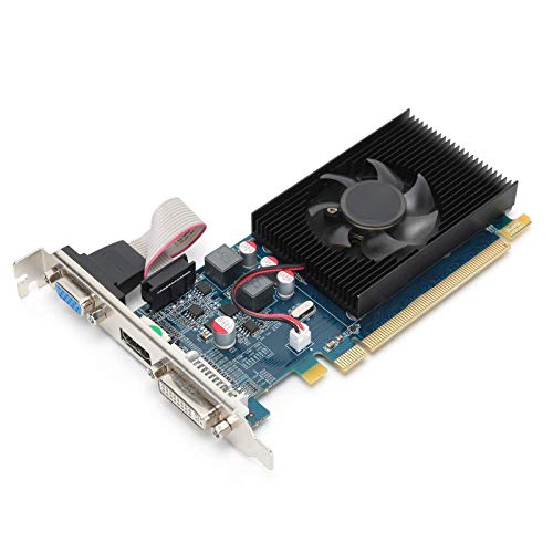 Dilwe HD7450 Computergrafikkarten, 2G 64 Bit 600 MHz DDR3 Grafikkarten, PCI Express 3.0 Steckplatz für Desktop-Computer von Dilwe