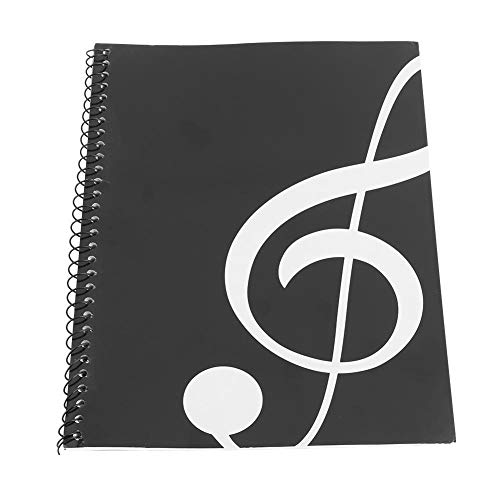 Dilwe Musik Notizbuch, Dauben Heft Manuskriptpapier-Notizbuch 50 Seiten Notenschrift Notizen-Notenblatt Manuskript-Schreibpapier(Schwarze Note) von Dilwe