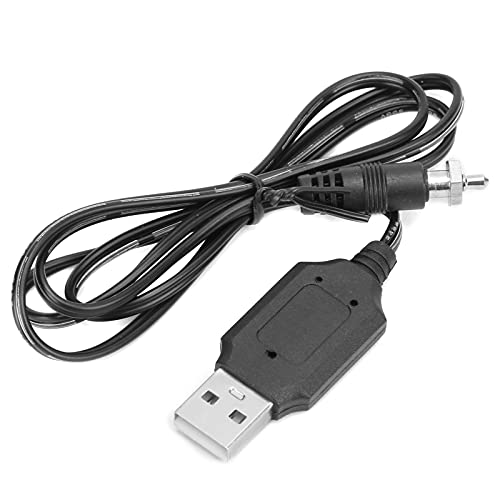 Dilwe RC-Auto-Ladekabel, RC-Auto-USB-Ladekabel mit USB-Stecker und Glühkerzenstecker von Dilwe