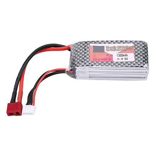 Dilwe RC LiPo Batterie, ZOP Power 3S 11,1 V 1300 mAh 4500 mAh 5500 mAh Wiederaufladbare LiPo Batterie mit T-Stecker f¨¹r RC Auto/Flugzeug/Boot (1300 mAh 30C) von Dilwe