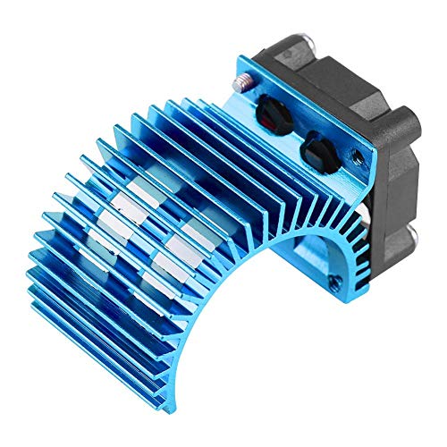 Dilwe RC-Motor-K¨¹hlk?rper, 540-Motor-K¨¹hlk?rper mit L¨¹fter Elektro-RC-Car 540/550-Motorzubeh?r im Ma?stab 1:10(Blau) Car Model PartsModellauto-Zubehör von Dilwe