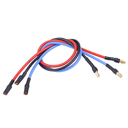 Dilwe RC Verlängerungskabel für ESC/Motor, 3,5 mm Bananenstecker - L: 30 cm - 16AWG-Kabel - Silikonmantel - RC Auto Zubehör, 3 Stück/Set von Dilwe