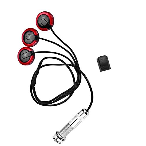 Dilwe Selbstklebende Tonabnehmer Transducer Mikrofon mit Endpin Jack für Gitarre String Instrument Dilwe Selbstklebende Tonabnehmer Transducer Mikrofon mit Endpin Jack für Gitarre String Instrument von Dilwe