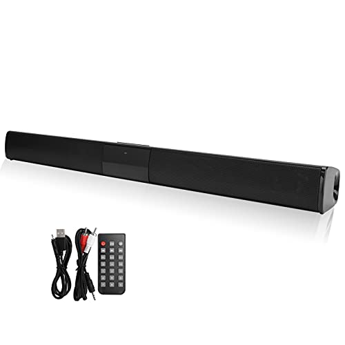 Dilwe Soundbar für TV Geräte, Tragbare Bluetooth Lautsprecher, 4 Ohm x 5 W Stereo Desktop Long Sound Bar mit Subwoofer, drahtlose Kartenmusik Audio Soundbar Lautsprecher für Computer, MP3, usw Dilwe Soundbar für TV Geräte, Tragbare Bluetooth Lautsprecher, 4 Ohm x 5 W Stereo Desktop Long Sound Bar mit Subwoofer, drahtlose Kartenmusik Audio Soundbar Lautsprecher für Computer, MP3, usw von Dilwe