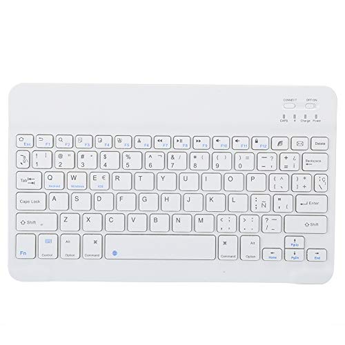 Dilwe Tragbare ultraflache kabellose Bluetooth-Tastatur, 10-Zoll-Tablet-Tastatur, universelle wiederaufladbare Tastatur für Android/OS X/Windows(Spanisch) von Dilwe