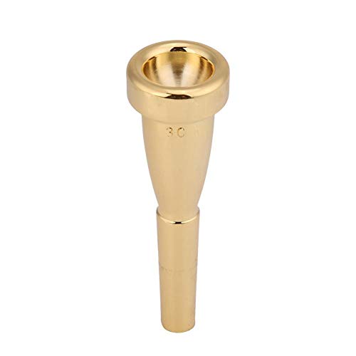 Dilwe Trompeten Mundstück, Kupfer Trompete Mundstück für 3C Größe Musikinstrument(Gold) von Dilwe