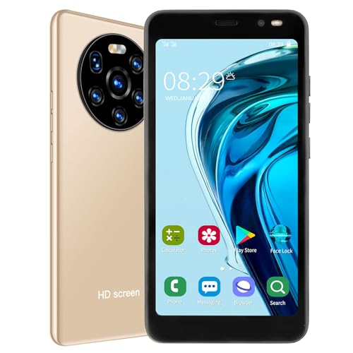 Dilwe mate40 pro 5.45in HD Smartphone Unlocked, Full Waterdrop Screen Phone, Unlocked Android Cell Phone, Dual Camera 2MP+5MP, 512MB+4GB, 1500mAh Battery von Dilwe