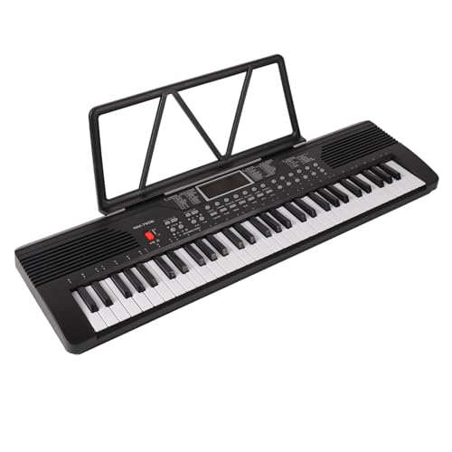 Elektrisches Keyboard-Klavier, Professionelles Elektrisches Keyboard-Klavier, 61 Tasten mit Klarer Geräuschunterdrückung, für Anfänger von Dilwe