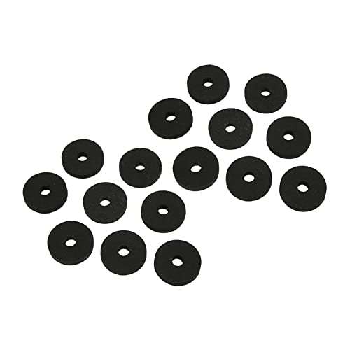 Filz-Becken-Ärmel, 20 Stück/Set Filz- und Kunststoff-Beckenständer-Ärmel für die Meisten Schlagzeug-Becken-Ersatzzubehör(Schwarz) von Dilwe
