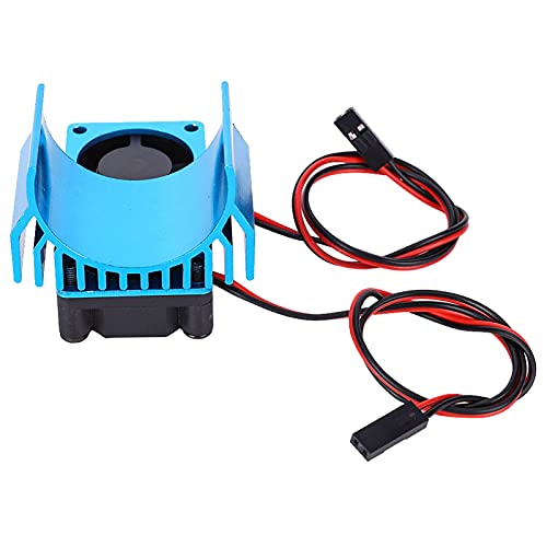 Hochwertiger Motorkühlkörper mit -Kühllüfter für 1/10 -Skala -Elektro -RC -Auto, Perfekter Wärme -Dissipationseffekt, Einfach zu Installieren und zu Entfernen, Geeignet für 550/540 Motor [RC (BLUE) von Dilwe