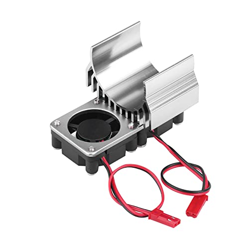 Hochwertiger Motorkühlkörper mit -Kühllüfter für 1/10 -Skala -Elektro -RC -Auto, Perfekter Wärme -Dissipationseffekt, Einfach zu Installieren und zu Entfernen, Geeignet für 550/540 Motor [RC (SILVER) von Dilwe