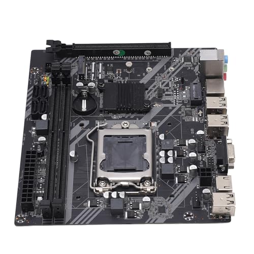 LGA 1155 Motherboard, DDR3 Computer Motherboard mit 100M Netzwerkkarte, Soundkarte, HDMI, VGA, Dual DDR3 Speichersteckplatz, M ATX Motherboard für Quad Core i3 i5 i7 von Dilwe