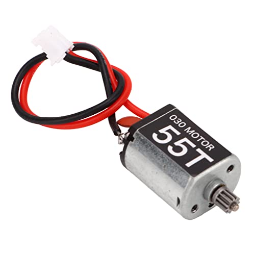 RC-Car-Motor, Geräuscharmer 030-Motor RC-Car-Motor RC 55T-Bürstenmotor mit 11T-Getriebe für AXIAL SCX24 1/24 RC-Car-Motor, Geräuscharmer 030-Motor RC-Car-Motor RC 55T-Bürstenmotor mit 11T-Getriebe für AXIAL SCX24 1/24 von Dilwe