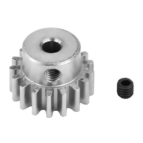 RC Motor Gear, Stahlritzel 17T 0.8 Modul für HIMOTO E10MTL / E10MT / E10BP 1/10( Silber) von Dilwe