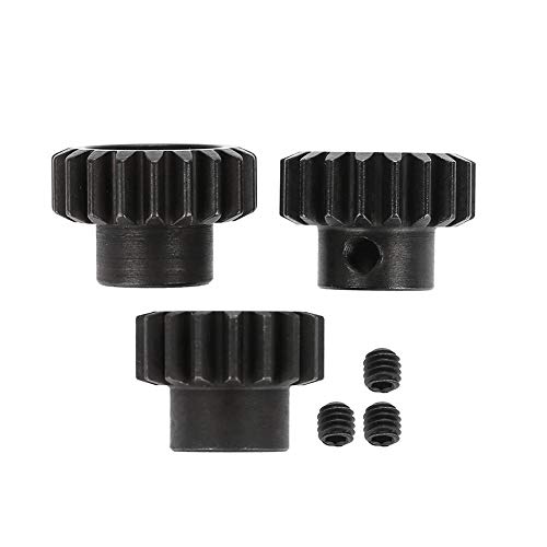 RC Motor Getriebe, Black Metal Pinion Motor Getriebe Geeignet für 1: 8 Remote Control Model Truck Car(17T-19T) von Dilwe