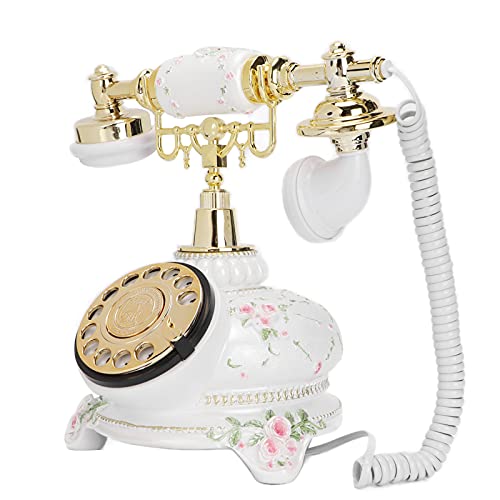 Retro Antikes Telefon, Vintage Telefon Old Fashion Wired Festnetztelefon Exquisites Design Vintage Wählscheibentelefone für Wohnzimmer Schlafzimmer Hotels Dekoration von Dilwe
