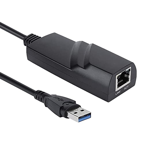 USB 3.0 Gigabit Ethernet LAN-Netzwerkadapter, RJ45 Ethernet-Netzwerk-LAN-Adapter, 10/100 / 1000 Mbit/s Gigabit Ethernet für Phy, USB Computernetzwerkadapter von Dilwe