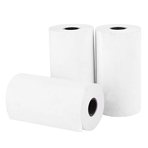 Dilwe1 3PCs Thermopapier, einfaches praktisches Druckerpapier mit wasserdichtem, reibungsfreiem Anti-Öl für Peripage-Drucker 56 x 30 mm von Dilwe1