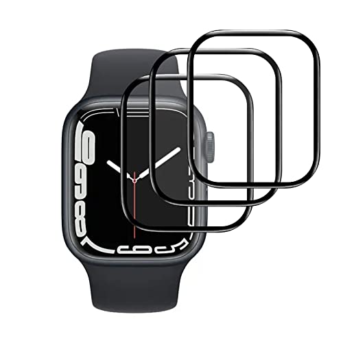 Diman [3 Stück Schutzfolie kompatibel mit Apple Watch Series 7 45mm, HD Klar Displayschutzfolie Anti-Kratzen Schutzfolie für iWatch Series 7 von Diman