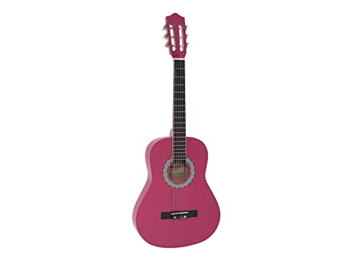 DIMAVERY AC-303 Klassikgitarre 3/4, pink | Klassische Gitarre 3/4 von Dimavery