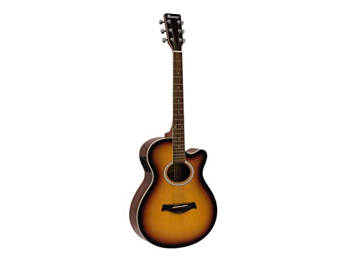 DIMAVERY AW-400 Westerngitarre, sunburst | Western-Gitarre mit Cutaway DIMAVERY AW-400 Westerngitarre, sunburst | Western-Gitarre mit Cutaway von DIMAVERY