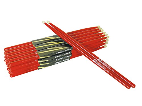 DIMAVERY DDS-5A Drumsticks, Ahorn, rot | Hochwertige Drumsticks von Dimavery