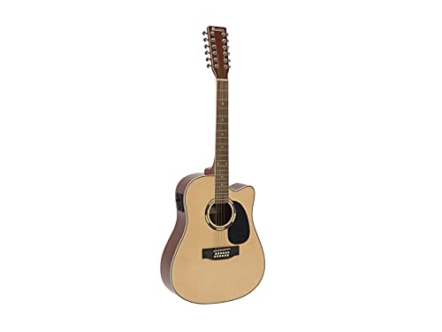 DIMAVERY DR-612 Westerngitarre 12-saitig, natur von DIMAVERY