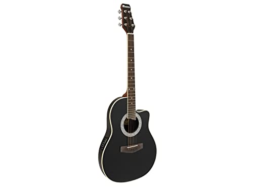 DIMAVERY RB-300 Rounded back, schwarz | Akustische Gitarre mit Piezo-Tonabnehmer DIMAVERY RB-300 Rounded back, schwarz | Akustische Gitarre mit Piezo-Tonabnehmer von DIMAVERY