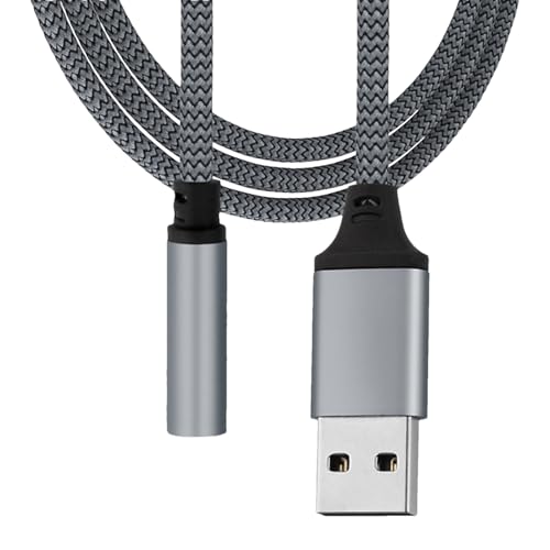 Audio Jack Sound Card - USB -to -Jack -Adapterkabel, Stereo -Konverter -Steckerzubehör | Headset Music Transfer, hochwertiger Ausgangsanschluss Laptop Tablet PC Hörerlebnis Audio Jack Sound Card - USB -to -Jack -Adapterkabel, Stereo -Konverter -Steckerzubehör | Headset Music Transfer, hochwertiger Ausgangsanschluss Laptop Tablet PC Hörerlebnis von Dinchaakuarry