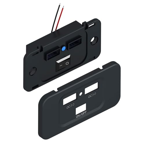 RV USB Outlet 12V Wandmontage - 72W USB -Ladegerät mit Zwei Anschlüssen | Schneller Ladeadapter -Austausch für RV -LKW -Bootswagen -Autobuswagen Van Dashboard -Netzteil, 0,13 Meter RV USB Outlet 12V Wandmontage - 72W USB -Ladegerät mit Zwei Anschlüssen | Schneller Ladeadapter -Austausch für RV -LKW -Bootswagen -Autobuswagen Van Dashboard -Netzteil, 0,13 Meter von Dinchaakuarry