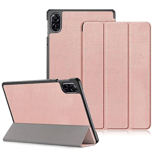 DINGGUAGUA Hülle für Honor Pad X9 / X8 Pro 11.5 Zoll, Ultra Dünn Schutzhülle mit Ständer Funktion,Roségold von DingGuagua