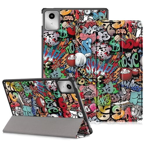 DINGGUAGUA Hülle für Lenovo Tab M11 11 Zoll 2024 Tablet TB330FU, Ultra Dünn Schutzhülle mit Auto Schlaf/Wach und Ständer Funktion für Lenovo Tab M11 Tablet,Graffiti von DingGuagua