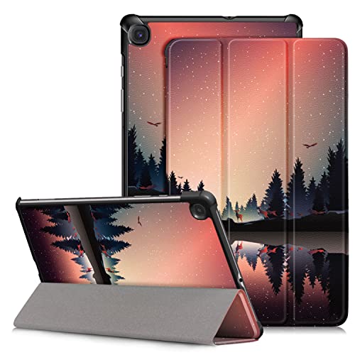 DINGGUAGUA Hülle für Samsung Galaxy Tab S6 Lite 10.4 2020/2022 (SM-P610/P615/SM-P613/SM-P619) Schutzhülle Flip Case Cover mit Ständer Funktion und Schlaf/Wach,Abenddämmerung von DingGuagua