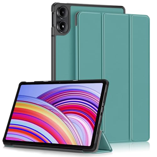 DINGGUAGUA Hülle für Xiaomi Redmi Pad Pro 12.1 Tablet,Ultra Dünn Schutzhülle mit Auto Schlaf/Wach und Ständer Funktion,Grün von DingGuagua