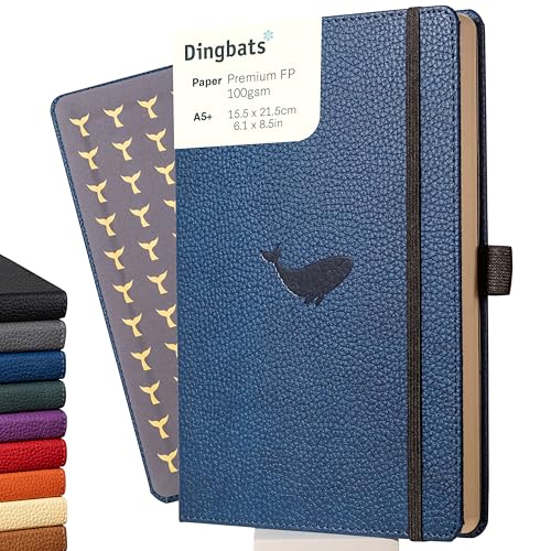 Dingbats* - Tierwelt Notizbuch A5 Liniert - Hardcover aus veganem Leder für Arbeit, Reisen, Uni - mit elastischem Verschlussband von Dingbats* Notebooks