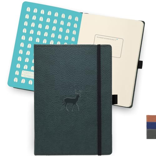 Dingbats* - Tierwelt Notizbuch A4 Kariert - Hardcover PU Leder Journal für Arbeit, Reisen - Tasche, Elastischer Verschluss, Stifthalter, Lesezeichen von Dingbats* Notebooks