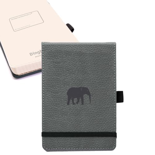 Tierwelt Reporter Notizbuch A6 Gepunktet - Hardcover PU Leder Journal für Arbeit, Reisen -Elastischer Verschluss, Stifthalter, Lesezeichen von Dingbats* Notebooks