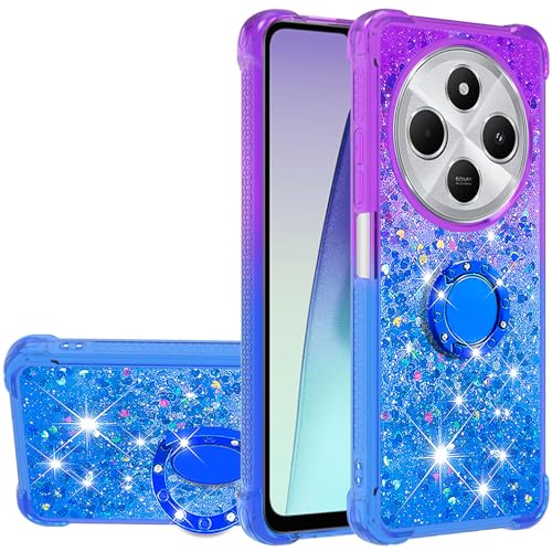 Dinglijia Schlanke Schutzhülle für Xiaomi Redmi 14C, Treibsand-Serie, Glitzer, fließende Flüssigkeit, schwimmende TPU-Stoßdämpfer, Eckenschutz, Abdeckung für Redmi 14C, LSZJ, Violett-Blau Dinglijia Schlanke Schutzhülle für Xiaomi Redmi 14C, Treibsand-Serie, Glitzer, fließende Flüssigkeit, schwimmende TPU-Stoßdämpfer, Eckenschutz, Abdeckung für Redmi 14C, LSZJ, Violett-Blau von Dinglijia