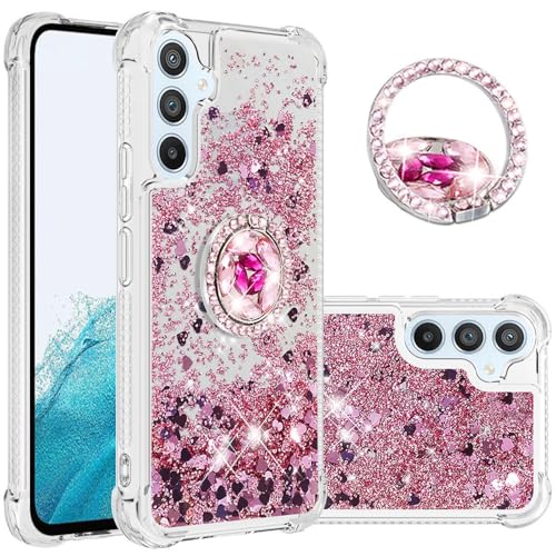 Dinglijia Slim Fit Schutzhülle für Samsung Galaxy A54 5G, Glitzer-Flüssigkeit, Treibsand-Effekt, Silikon, Fallschutz, Bildschirm- und Kameraschutz für Galaxy A54 5G, WZ Roségold Dinglijia Slim Fit Schutzhülle für Samsung Galaxy A54 5G, Glitzer-Flüssigkeit, Treibsand-Effekt, Silikon, Fallschutz, Bildschirm- und Kameraschutz für Galaxy A54 5G, WZ Roségold von Dinglijia