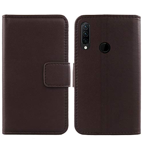 Dingshengk Flip Braun Echt Leder Tasche Hülle TPU Silikon Für Lenovo K10 Note / Z6 Youth 6.3" Lederhülle Handyhülle Schutz Klapp Handytasche Handy Etui Brieftasche Cover Case Abdeckung von Dingshengk