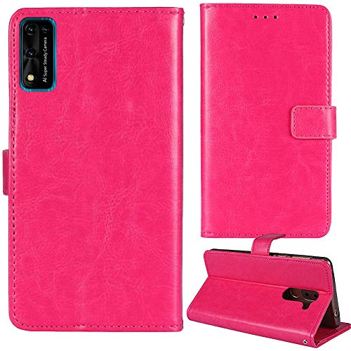 Dingshengk Flip Retro Leder Tasche Hülle Für Xgody Vfone Y9s 6.3" Lederhülle Handyhülle Schutzhülle Klapphülle Handytasche Handy Etui Brieftasche Cover Case Abdeckung (Rose) von Dingshengk