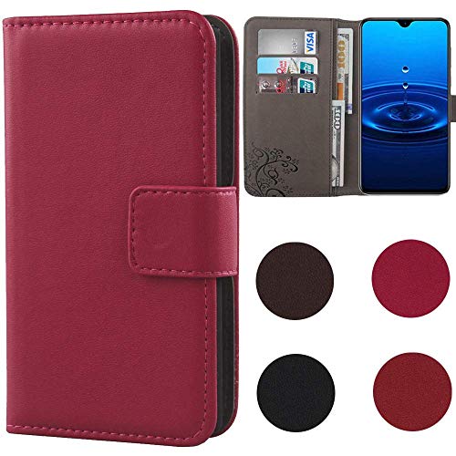 Dingshengk Flip Rose Echt Leder Tasche Hülle Für Gigaset GS270 5.2" Lederhülle Handyhülle Schutz Klapp Handytasche Handy Etui Brieftasche Cover Case Abdeckung von Dingshengk