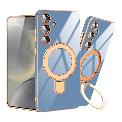 Dinick Schutzhülle für Samsung Galaxy S25 Plus, mit Ständer, integrierter Kameralinsenschutz, weiches TPU, vergoldet, magnetische Abdeckung, für Damen und Herren, kratzfest, für Samsung Galaxy S25 Dinick Schutzhülle für Samsung Galaxy S25 Plus, mit Ständer, integrierter Kameralinsenschutz, weiches TPU, vergoldet, magnetische Abdeckung, für Damen und Herren, kratzfest, für Samsung Galaxy S25 von Dinick